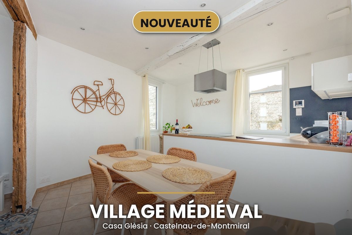Casa Glèsia, loft médiéval à Castelnau-de-Montmiral, Plus Beau Village de France