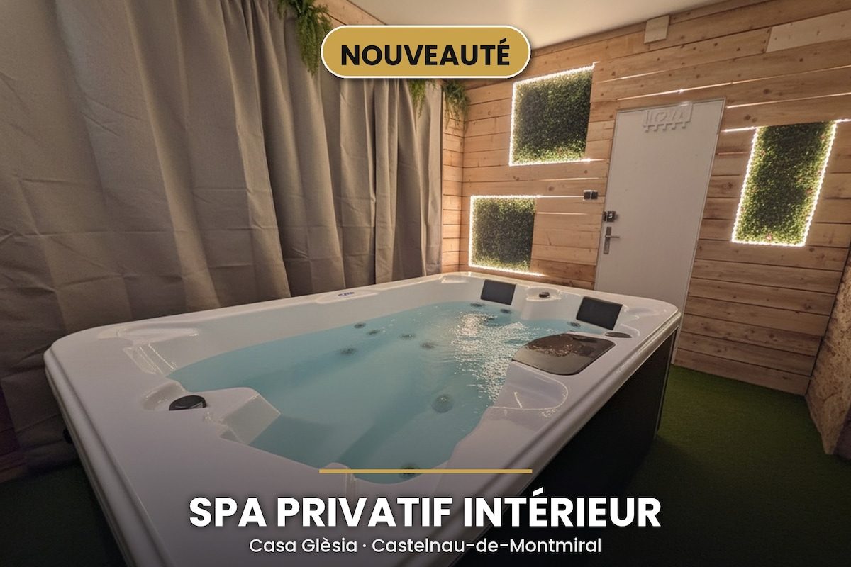 Casa Glèsia SPA, gîte avec spa privatif intérieur à Castelnau-de-Montmiral